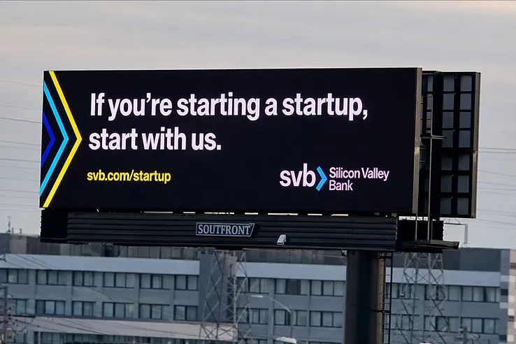 Silicon Valley Bank Startup Banking freeway billboard
